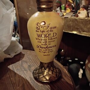 Inspirational Gold and Brown Decorative Vase